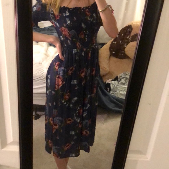 Xhilaration Dresses & Skirts - Floral, smocked maxi dress. Target.